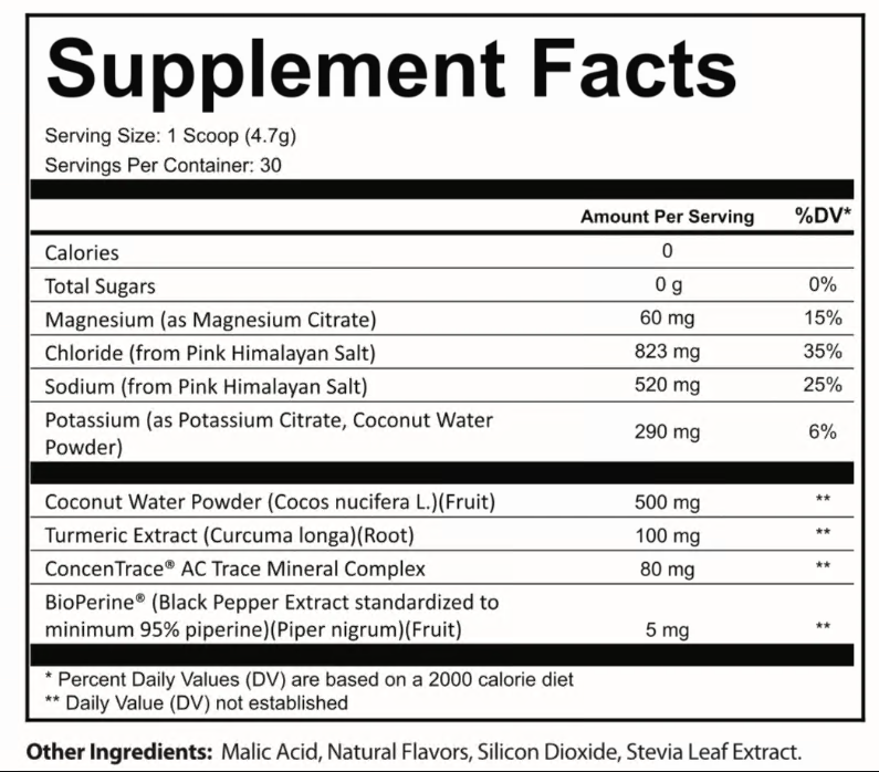 Organic Turmeric Electrolyte Drink
