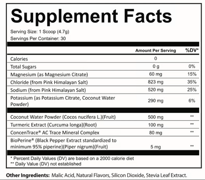 Organic Turmeric Electrolyte Drink